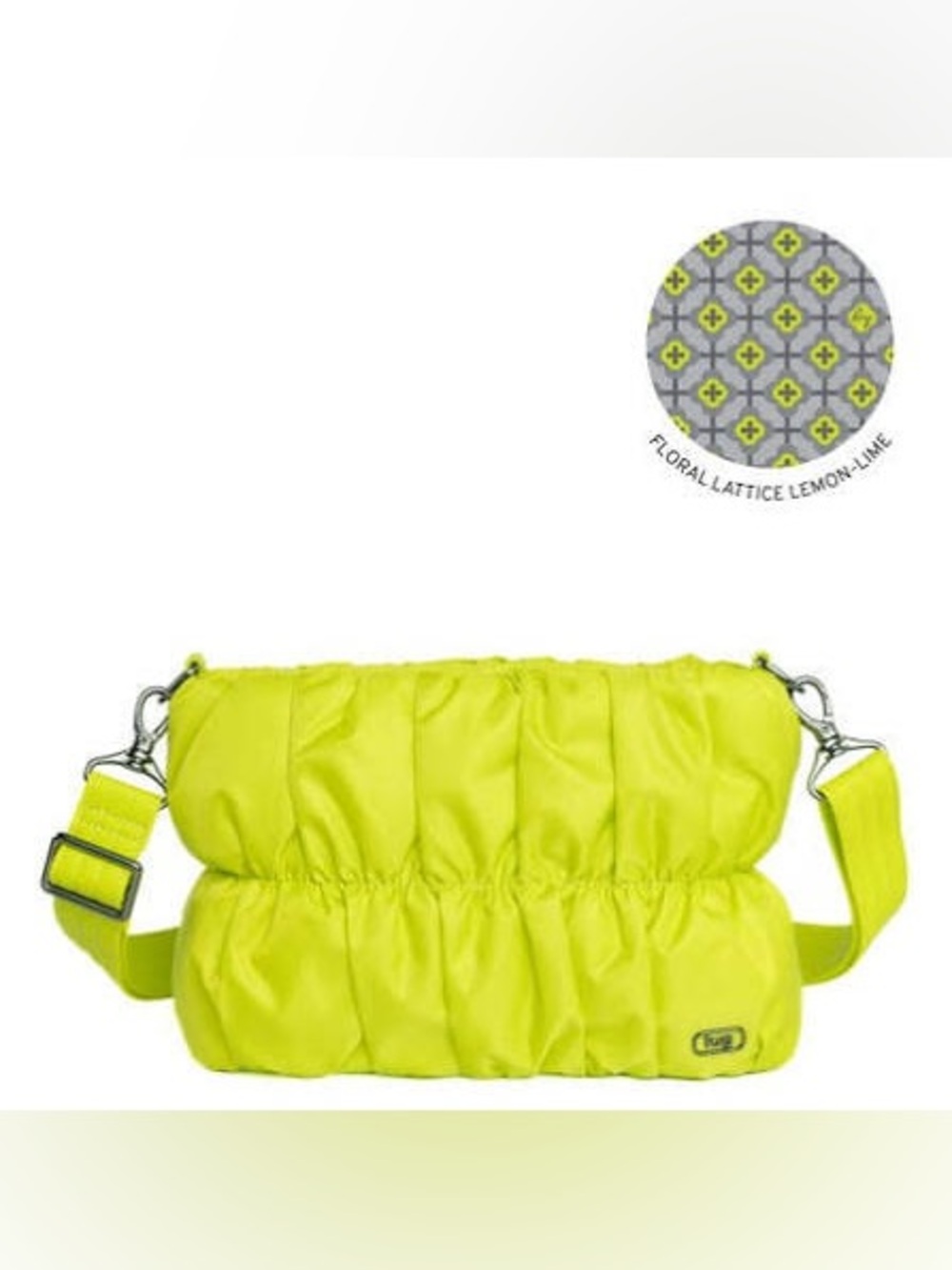 Lug Flounce Crossbody Bag NWT Lemon Lime